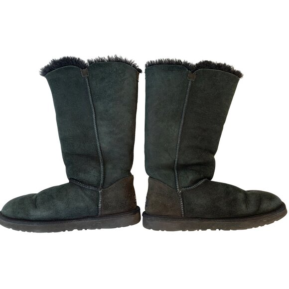 Ugg Australia Bailey Boots Black Shearling Size 9 Winter Style 1873 D9053 - Picture 7 of 9